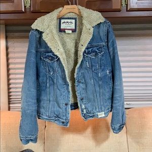 Small Abercrombie & Fitch Sherpa Jean Jacket